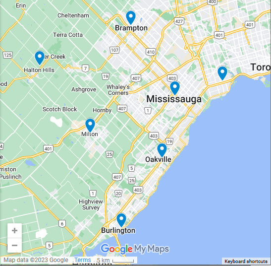 Mississauga Bat Removal Service Area
